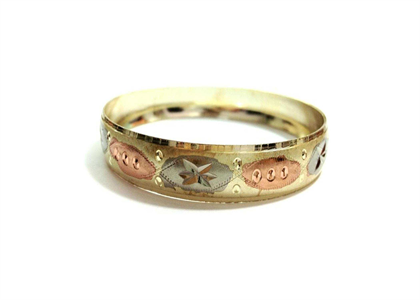 3 Tone Plated | Laser Bangles